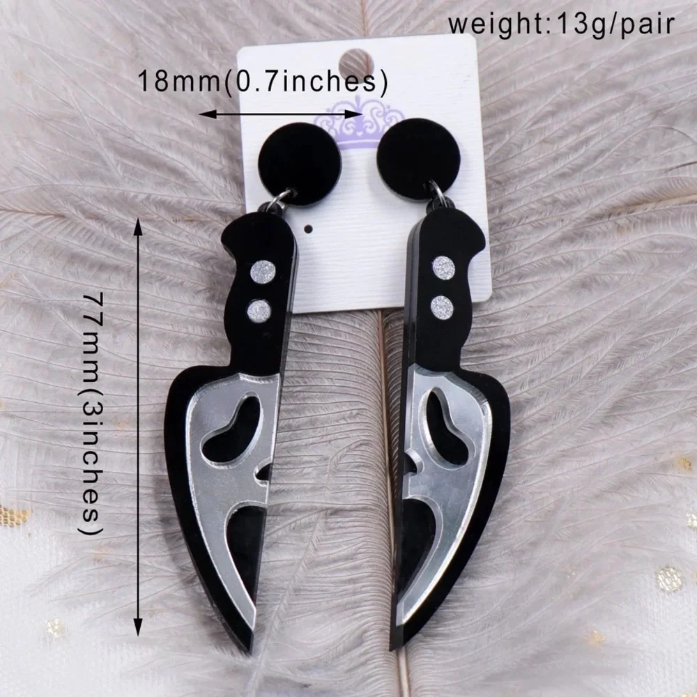 Scream Knives Dangle Earrings